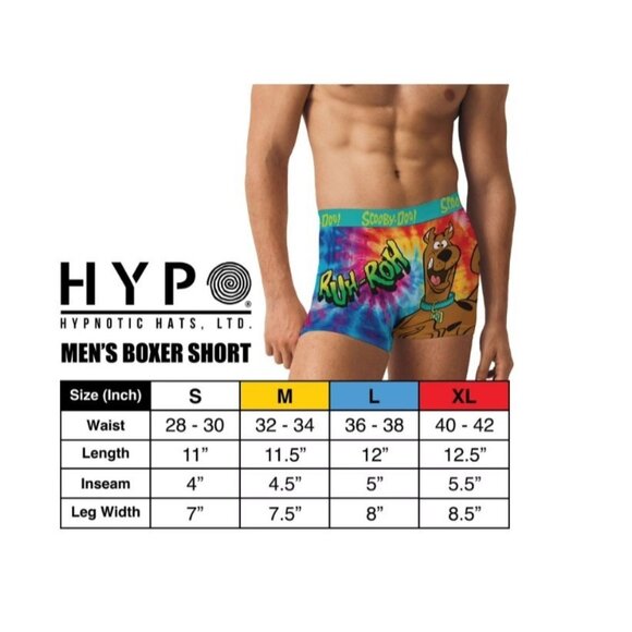 New Scooby Doo Mens Boxer Brief  Crew Sock Set Size Large Ruh Roh 3Pc Mystry Mac - Picture 5 of 6